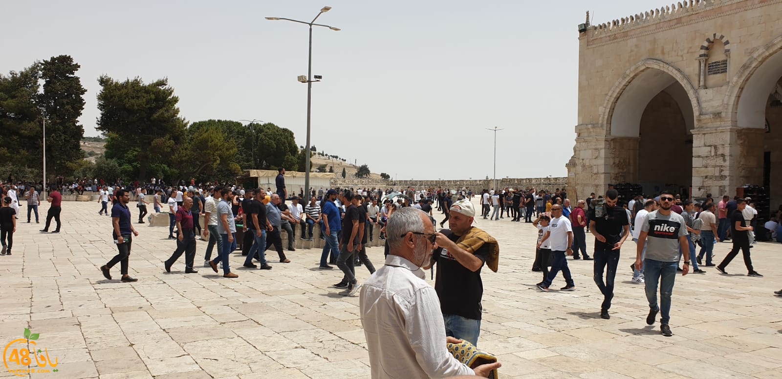 فيديو وصور من باحات المسجد الأقصى المبارك 